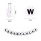 1400 Pieces Letter Beads, 4x7 mm Acrylic Alphabet Beads, Beads for Jewelry and Bracelet Making, in 28 Grid Box (White and Black)
